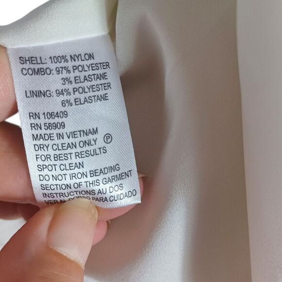 Katherine Kelly Blazer 14 Embroidered Sheer Black Ivory Office Jacket Corpcore - Picture 10 of 10